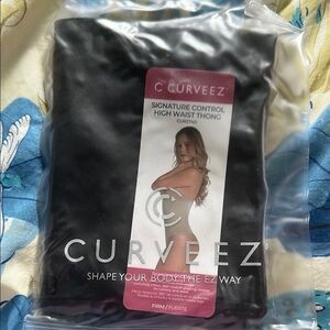 Black High Waist Thong